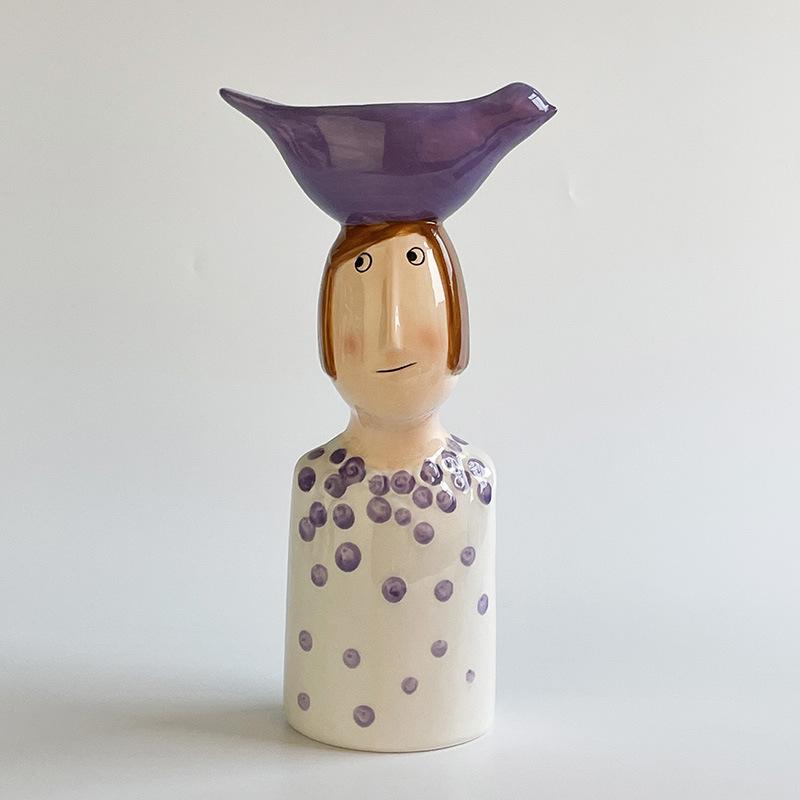 

Nordic Ceramic Vase Flower Pot Pen Holder Gift Box with Logo Customization Direct from Manufacturer