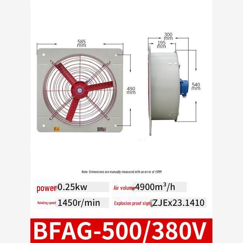 RONGYU-500 Industrial Explosion-Proof Exhaust Fan