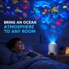 LED Projektor Licht Weihnachten Schneeflocke Ozean USB Betrieben Dynamischer Projektor Nachtlampe für Wohnzimmer Spielzimmer Feiertagsdeko