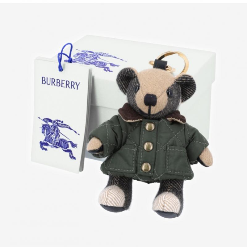Burberry Quilting Jacket Charm Keyring Thomas Bear 8120170 C1748
