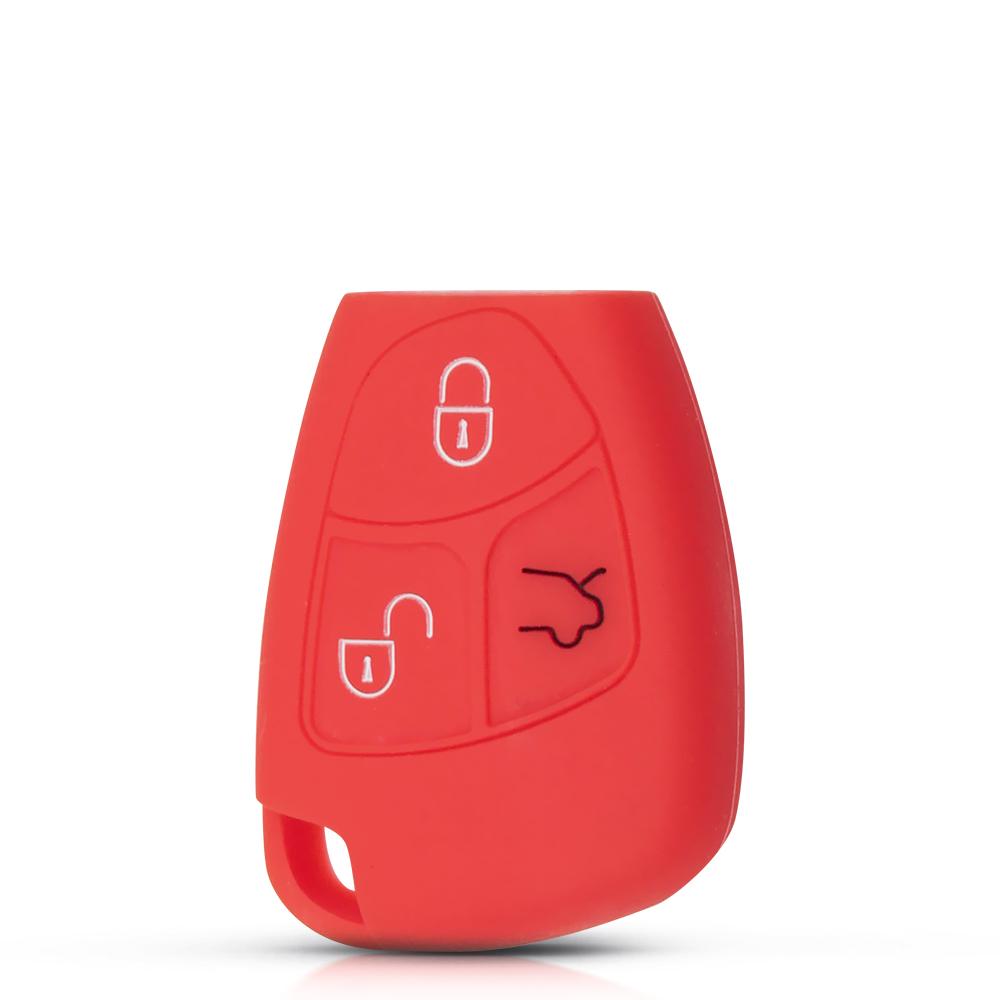 For Mercedes-Benz Cl55 Cl600 Cl65 C230 C240 C280 C320 3 Button Silicone Remote Key Cover Protector Shell Case Fob