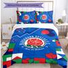 Blackburn Rovers Fußball Aufdruck 3-teiliges Bettwäsche-Set, Bequemes hautfreundliches Schlafzimmer-Bettbezug-Set