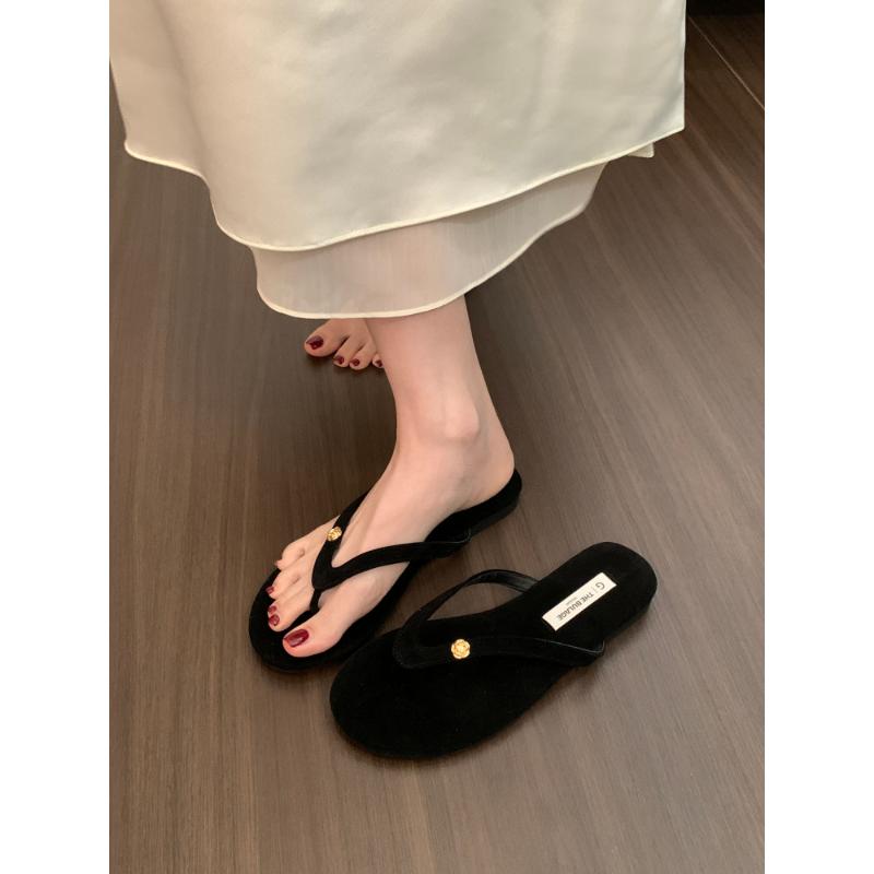 Fashion Summer Flip Flop Clip Toe Women's Flats Slippers Casual Beach Vacation Dress Ladies Slides Comfortable Slip-On Footwear