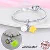 925 Sterling Silver Magic Color Chameleon Luminous Series Beads Suitable Fit Bracelet Charm Ms Jewelry Gift 