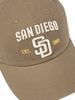 Emelbi Cooperstown Patch Unstructured Ball Cap Sd (D.Beige)