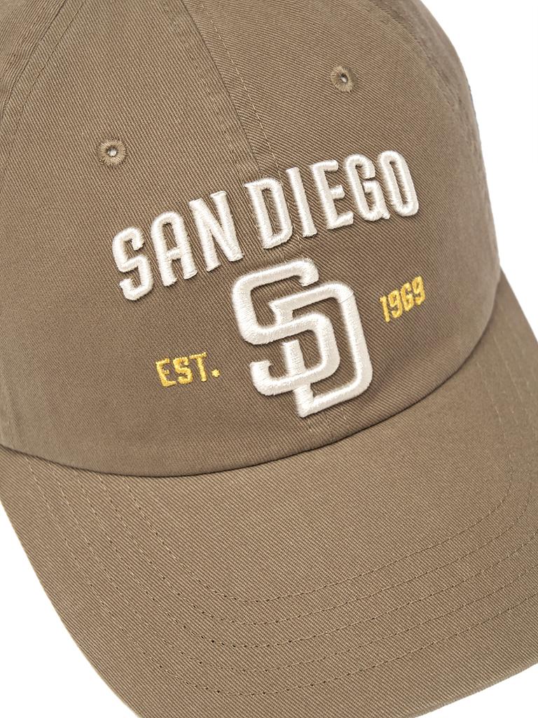 Emelbi Cooperstown Patch Unstructured Ball Cap Sd (D.Beige)