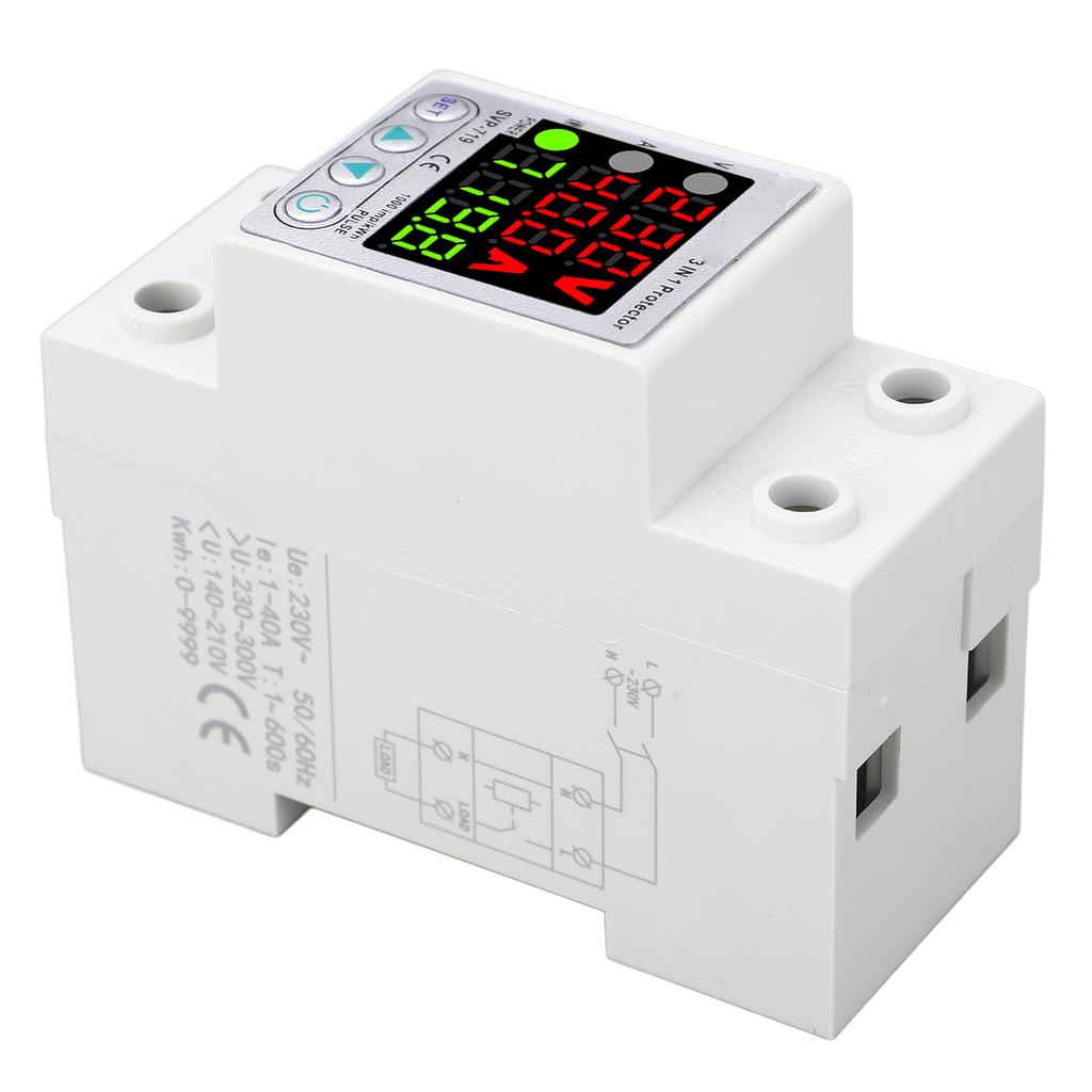 Adjustable Voltage Protector Self Resetting Smart Over Under Voltage Protective Device with Power