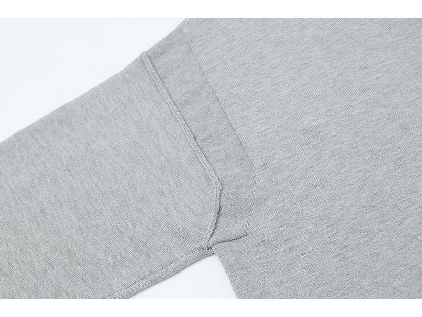 Crossstone Unisex Klassischer Frottee Rundhals Pullover - Langarm für Herbst/Winter