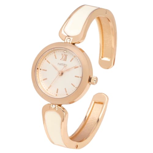 

Fieldwork Women s Analog Bangle Watch, White, Carol ASS176-1