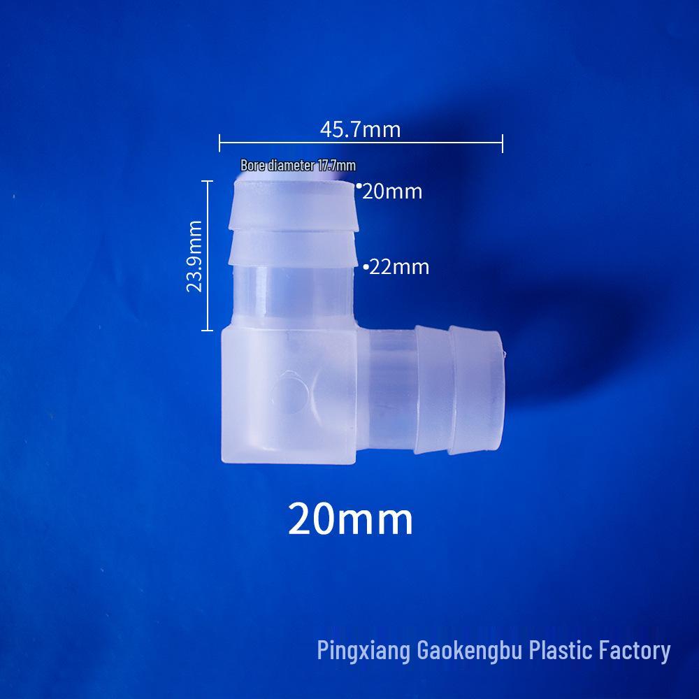 L-Shaped Elbow Plastic Connector Fittings, 90° Right Angle Pipe Accessories