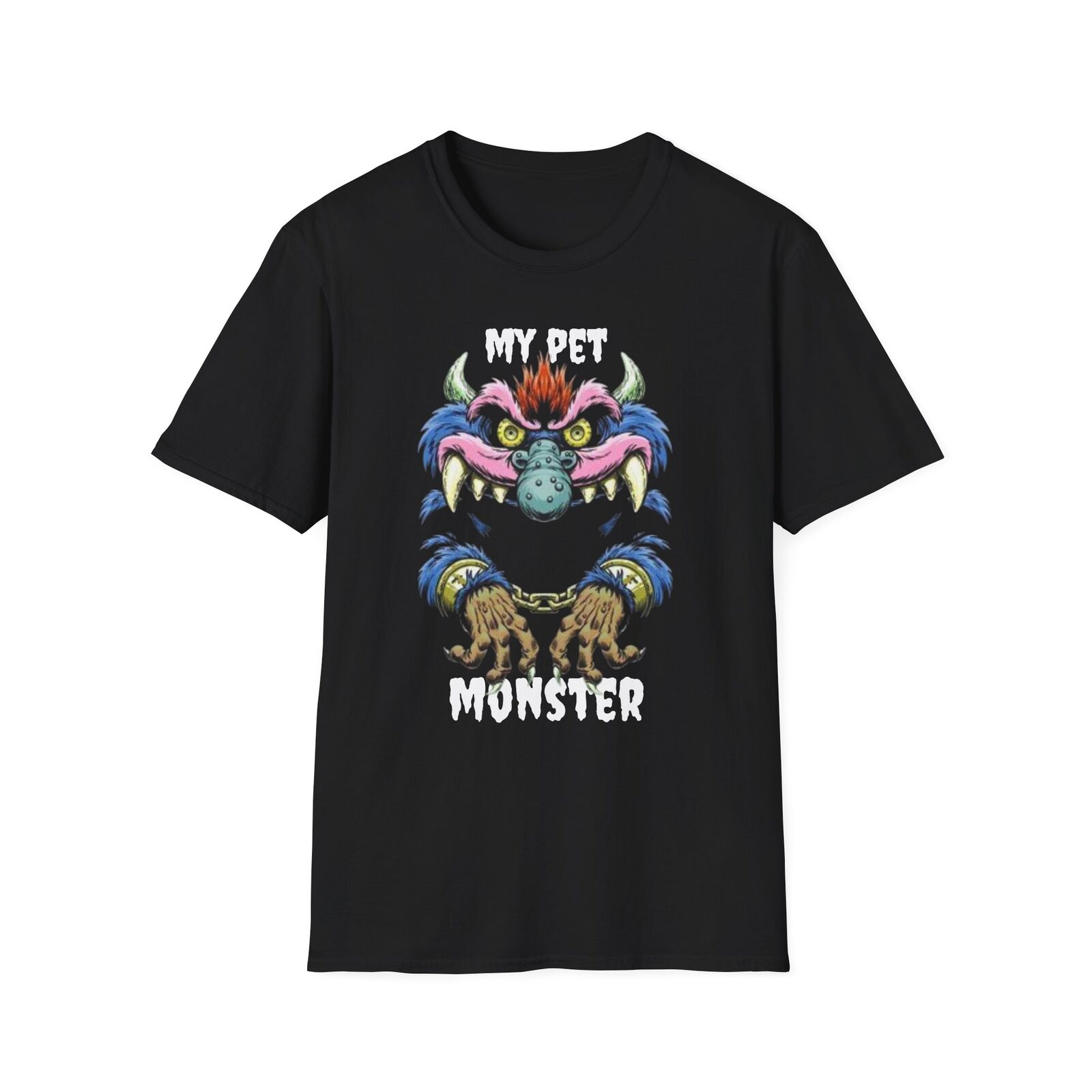 

26 My Pet Monster T-Shirt Cute Halloween Tee Funny Graphic Shirt Casual Top Unisex T-Shirt L