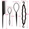 Children's Hair Updo Tools: Braiding Needle & Ponytail Threader for Girls