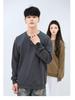 Customized Heavyweight Cotton Hoodie with Embroidered Logo - Men's Loose Fit, Round Neck, Regular Shoulder Style.