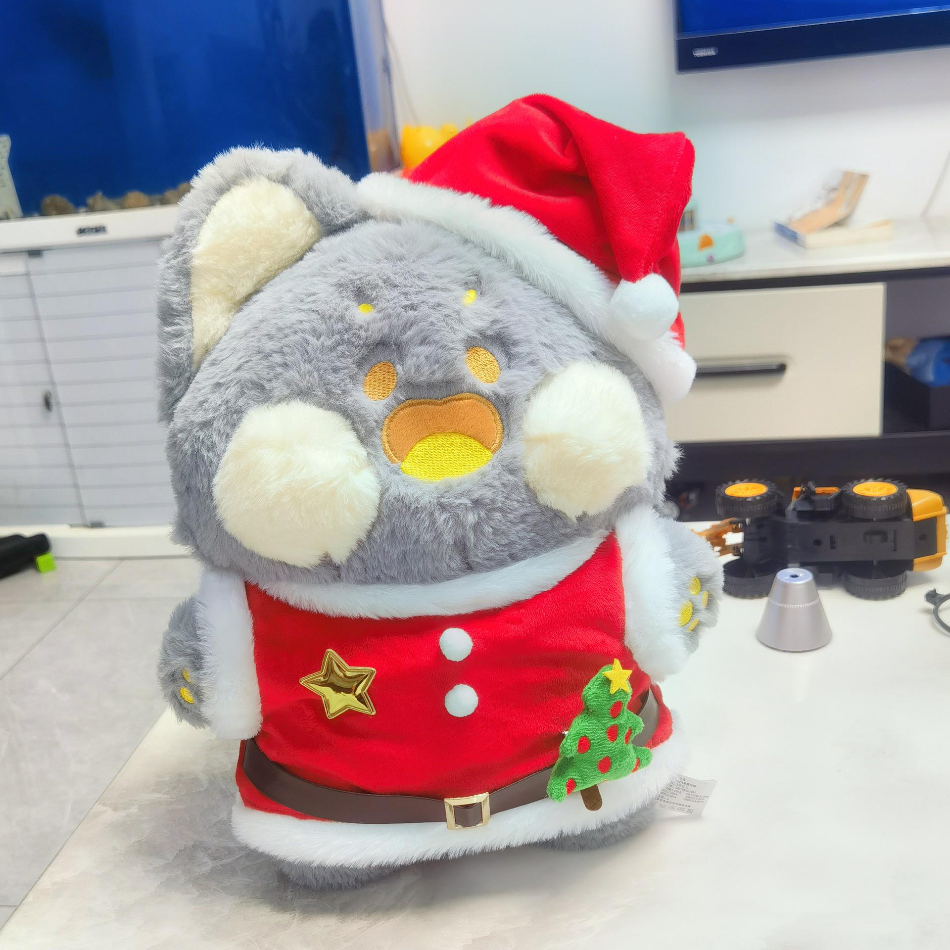 40CM Chubby Cat Plush with Christmas Outfit - Influencer Xiaohongshu Collection 40CM Chubby Cat Clothing (Without Doll)
