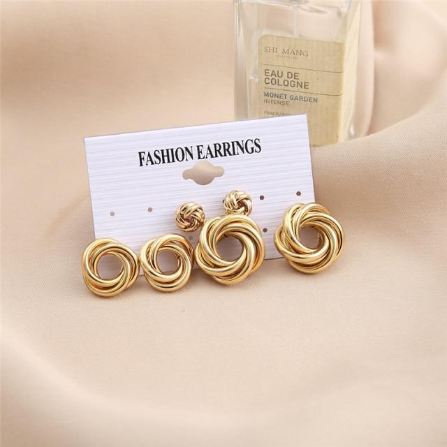 Tone Color Snake Drop Earrings Set Geometric Long Tassel Dangle Earrings Set For Women Of Earrings JewelryGeometric Drop