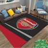 [Football Club Printed Carpet] Non-slip Office Rug, Cozy Area Carprt for Living Room Use, Soft Home Sofa Chair Mat