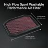 For BMW 520i 523i 528i 530i F10 730i F01 F02 F03 F04 N52 N53 2009-2013 High Flow Sport Washable Performance Air Filter 33-2970