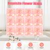 3D Blumenwandpaneel, 12 Stück Künstlicher Blumenhintergrund, Rosenmatte für Hochzeitsdeko, Fotokabinenhintergrund, Heimparty-Arrangement
