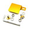 ASATERU A1P15GS Anti- Aluminum Alloy Plate with Steps, For Motorcycles, 0.06 Inch (1.5 Mm) Thick, Gold Anodized Treatment, Gold S
