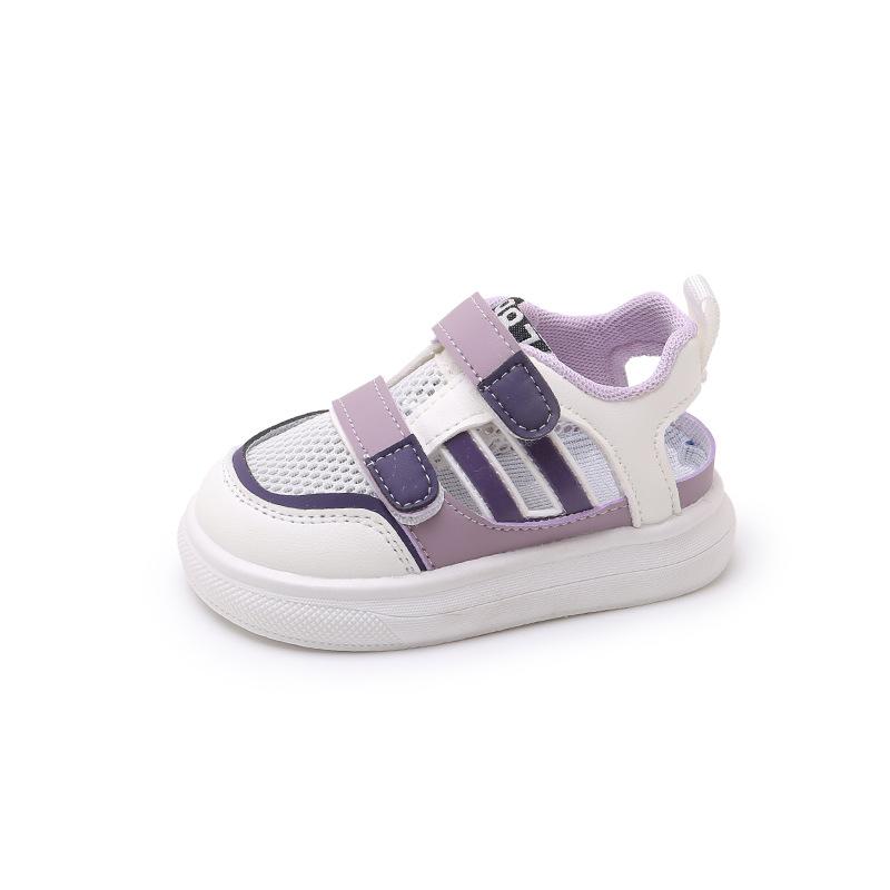 Baby Sandals Girls Summer 2025 New Baotou Sports Single Mesh Shoes Medium and Small Children Boys Beach Sandals