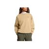 Under Armour Icon FW24 Round Neck Letter Casual Long Sleeve Sweatshirt Women Sweatshirt Camel-Brown 1386486-263