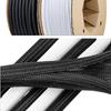 1Pcs 8~32Mm Self-Closed Insulated Sheath 1 Meter Pet Braided Cable Sleeve High Protection Wear Resistant Wire Organizer Sleeving