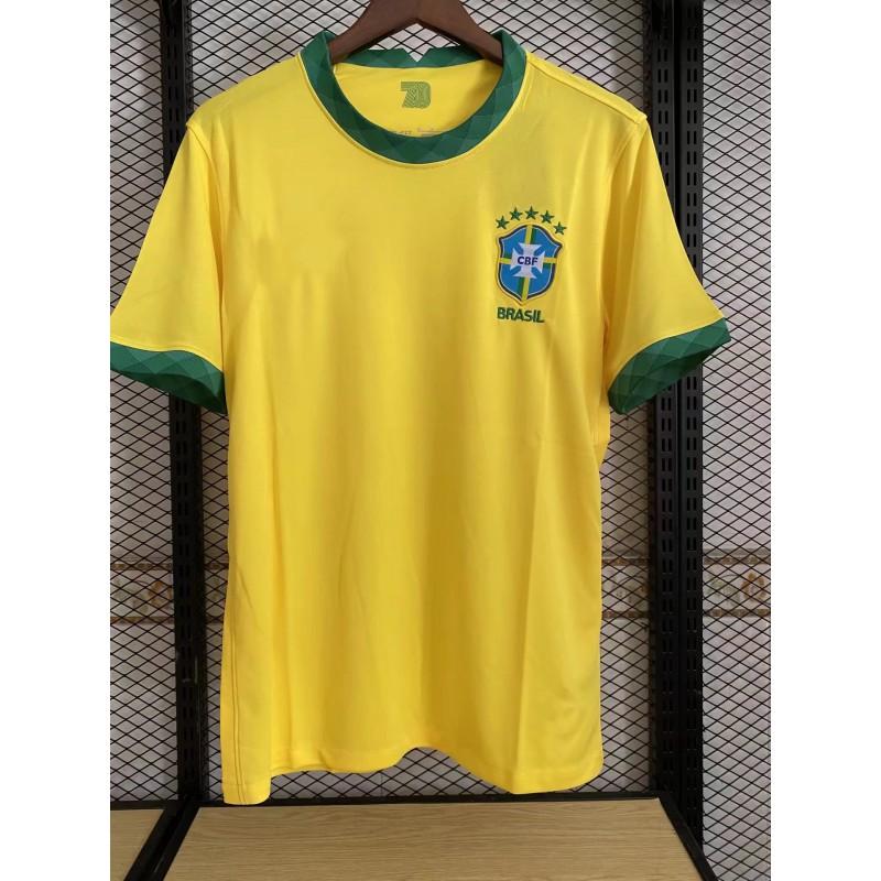 Mens Brazil Copa America Home Away Soccer Jersey Neymar Jesus Firmino Style Quick Dry Football Shirt