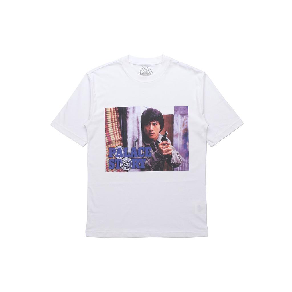 Palace X CHENGLONG'JINGCHAGUSHI' T Shirt Unisex White PAL-FW20-264