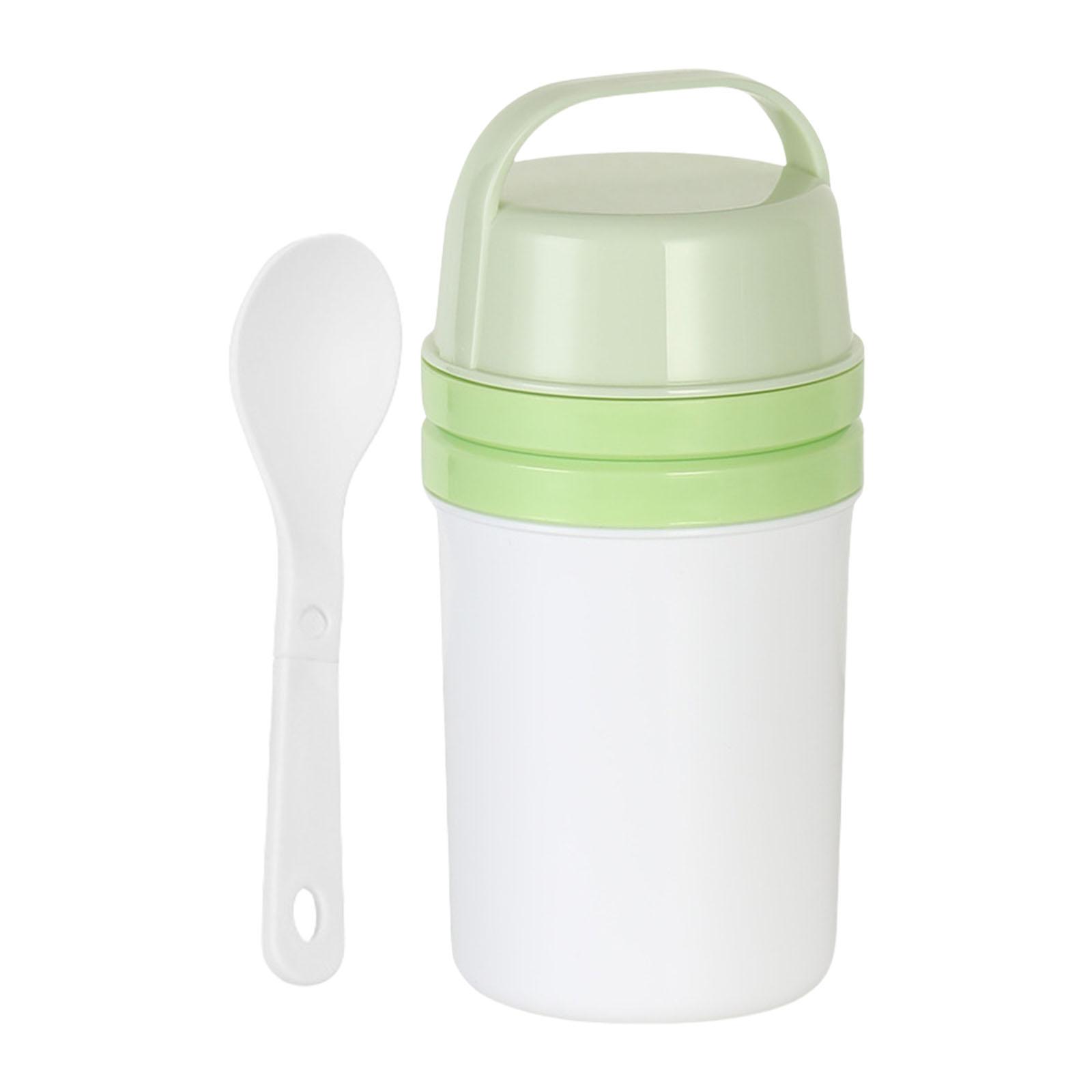 Портативный стаканчик для йогурта 800 мл с ложкой для завтрака или закусок Герметичный и не содержит бисфенол-А Идеально подходит для офиса и путешествий 973₽