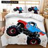 Engineering Vehicle Duvet Cover Set Engineering Vehicle Pickup Truck Off Road Vehicle Polyester Bedding Set Double Queen King