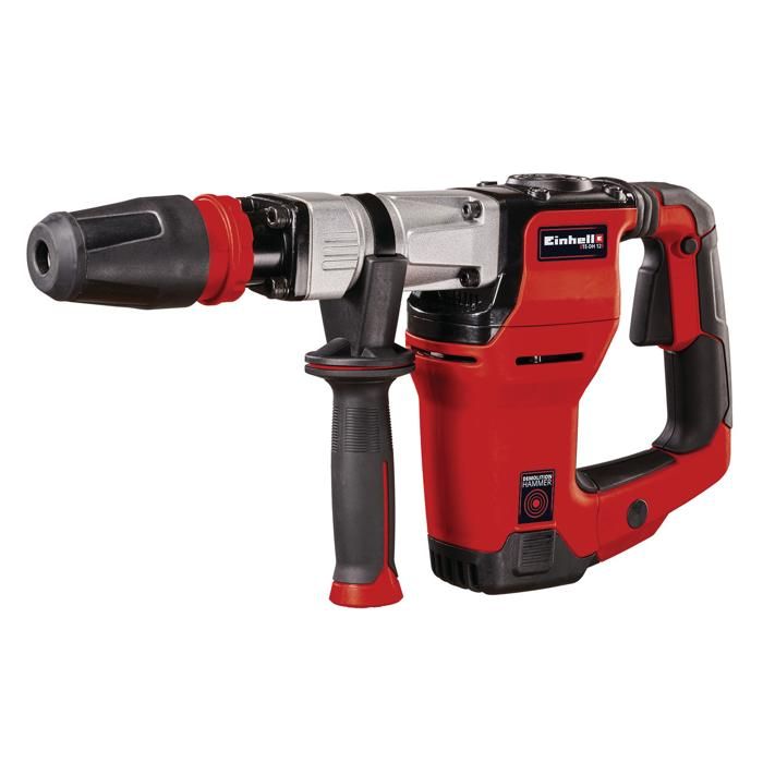 Einhell Marteau Démolisseur TE-DH 12 (1050W, 12J, Frappe: 4100 trs/min) Livré en Coffret avec Burin Pointu et Burin Plat