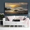 Sunset Beach Landscape Wall Art Canvas Painting Scandinavian Poster and Print Sea Wave Seascape Wall Picture Home Decor Cuadros