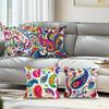 Paisley Pattern Cushion Pillowcase Printed Polyester 45X45Cm Throw Pillow Cover Decorative Sofa Cushion Pillowslip Home Decor