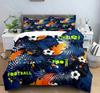 Comforter Bed Linen Room Decor for Boys Gift Twin Queen King Size Cool Football Soccer 3D Bedding Set Duvet Cover Pillowcases