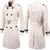 New Men's Autumn Clothing Boutique European and American Long Slim-fitting Double-breasted Trench Coat Men's Coat
