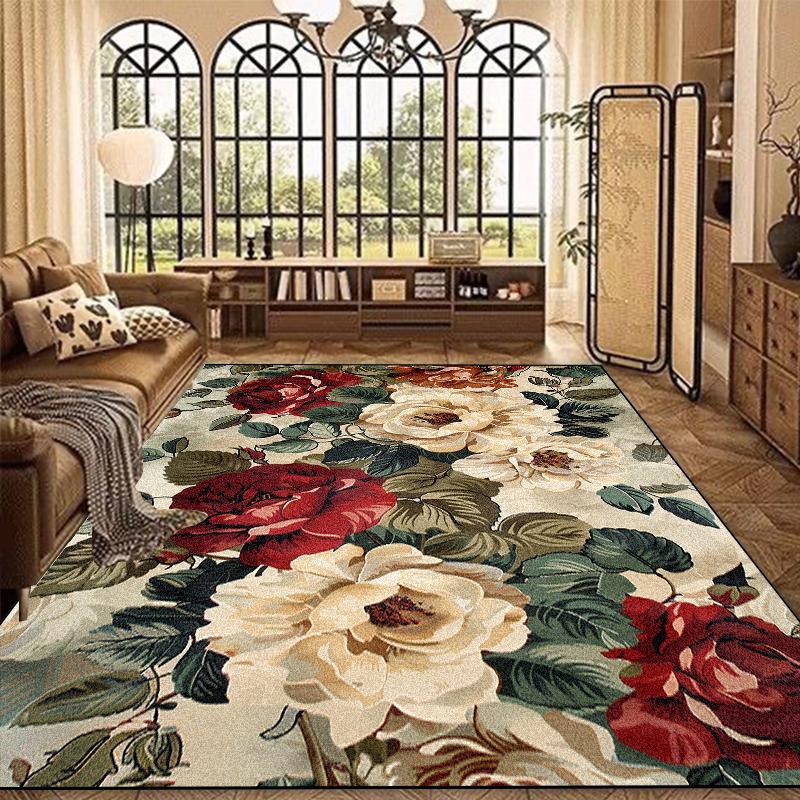 Teppich im europäischen Stil, große Größe, Wohnzimmer, Luxus-Heimdekoration, Teppiche für Schlafzimmer, Lounge, rutschfest, waschbar, Eingangsfußmatte