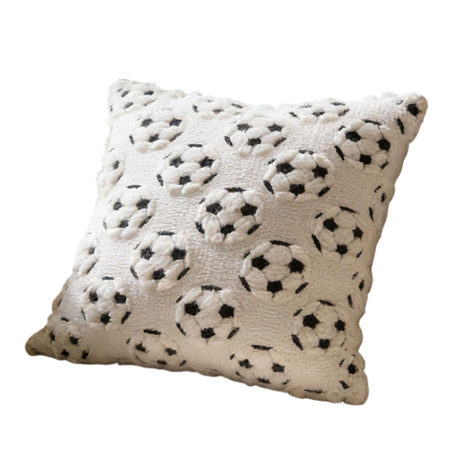 

Football Quilted Pillowcase - Plush Sofa Cushion, Car Lumbar Support 45cm*45cm бежевый