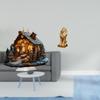 Nativity Scene Sculpture Acrylic Table Ornament Lion Statue Resin Figurine Standing Centerpiece with