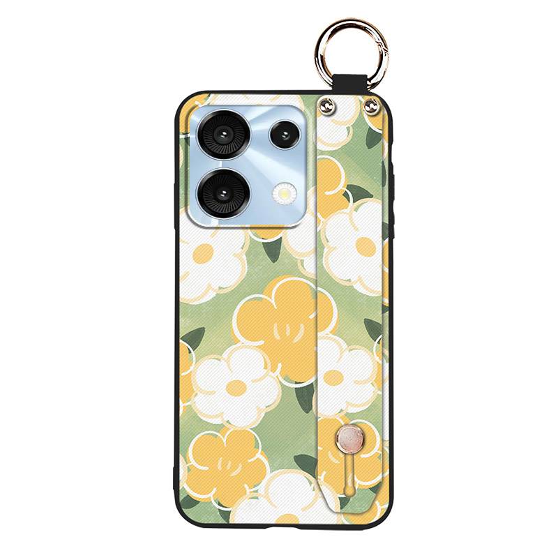 Flower Shockproof Phone Case For UMIDIGI G9 5G/Note9 5G Ring Silicone Fashion Design Dirt-resistant Anti-dust Kickstand
