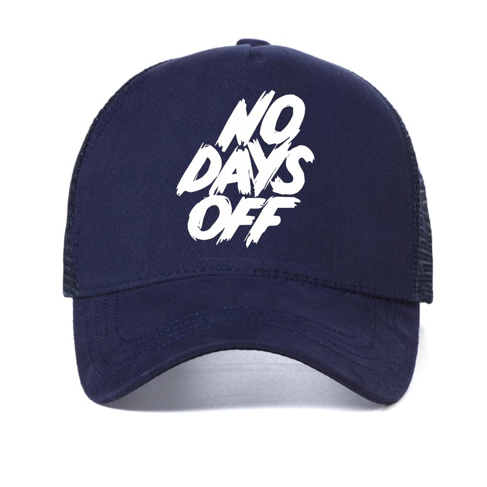 

no days off lettet baseball cap Unisex Women Hip Hop Dad Hat adjustable Trucker Mesh Hats fashion Sunscreen mesh Snapback Caps Adjustable
