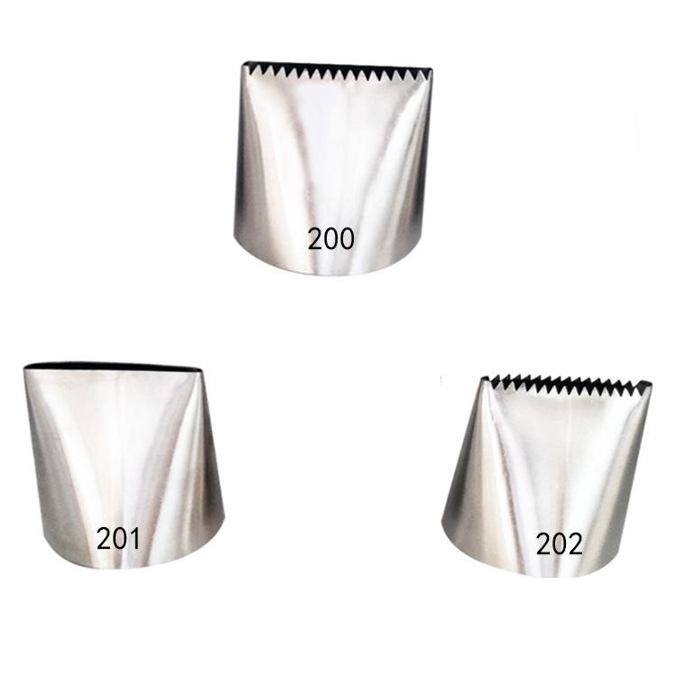 Extra Large 304 Stainless Steel 200# Serrated Icing Tip for Baking Extra Large
