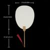 Chinese Rice Paper Fan White Round Fan with Tassels DIYs Blank Fan Decors