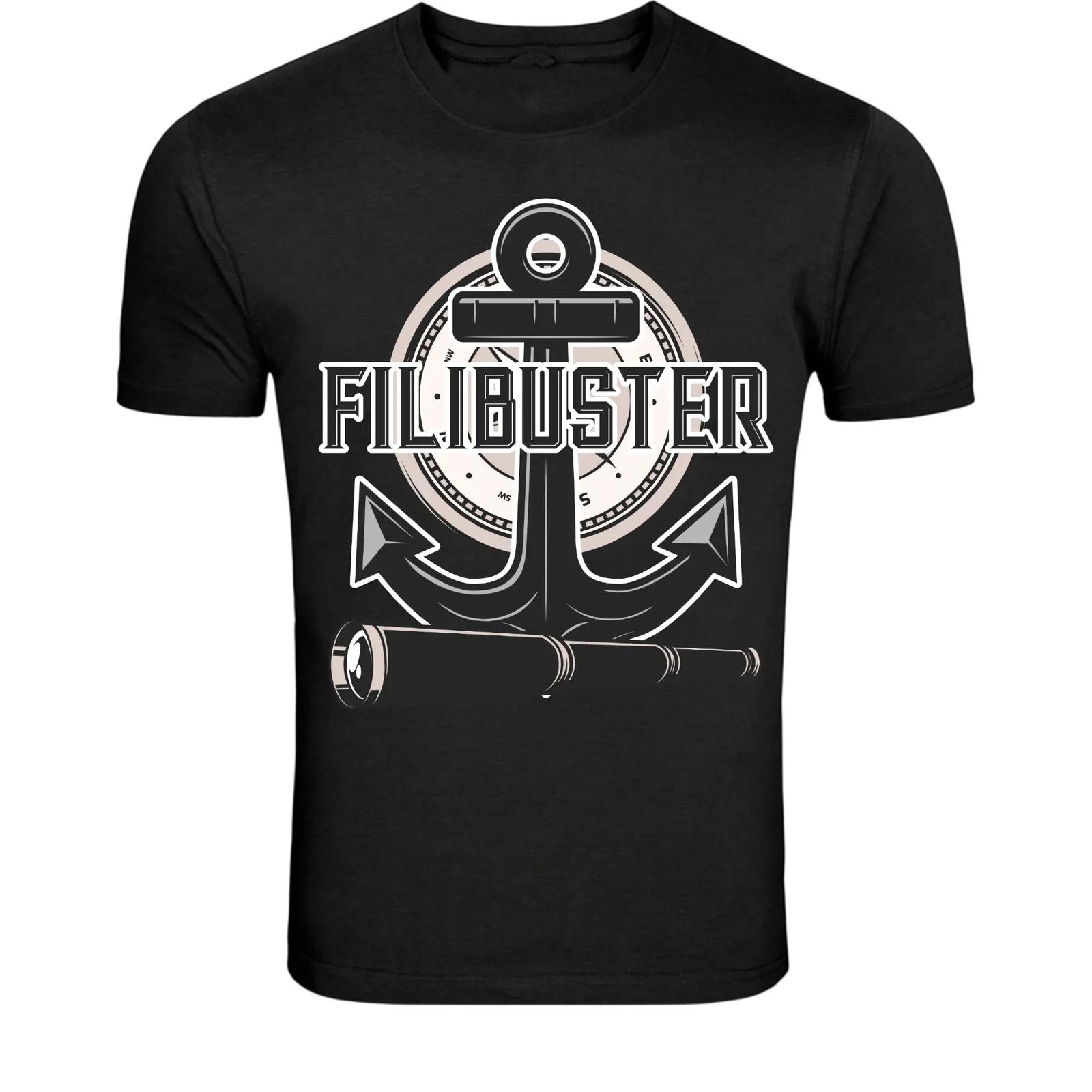 Filibuster Anchor Nautical T-Shirt - Vintage Sailor Graphic Tee XXXL