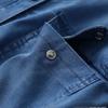 Export Export Retro Washed Denim Short-Sleeved Shirt Dress Female Loose Slim Looking Multi-Pocket Shoelace Tencel Dress