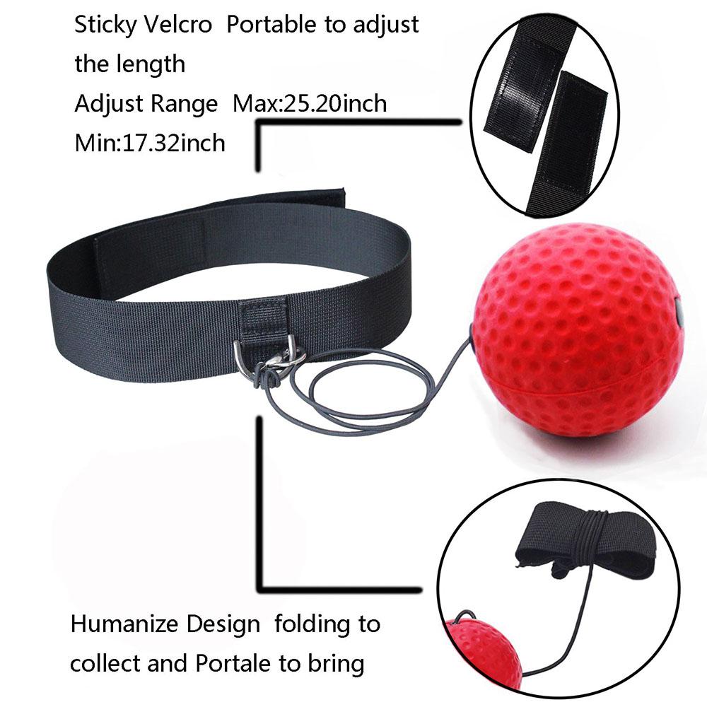 Boxen Magischer Ball Reflexgeschwindigkeitstraining mit Stirnband Boxen Schlagbälle Hand-Auge-Koordination Fitness Kampfsportzubehör