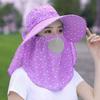 Women's Wide Brim Sun Hat for Summer – Offers Face and Neck Protection, Ideal for Outdoor Activities like Cycling and Farm Work.