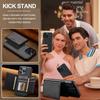 Compatible with iPhone 17 Pro magnetic card holder, 16 Plus protective case, 15 Max Apple two-in-one detachable phone case
