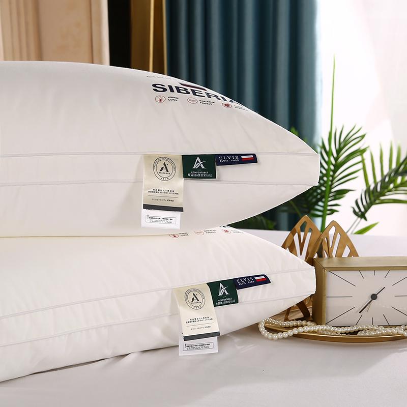 1pc Grade A 100% Cotton Sleep Support Pillow Core Body Neck Protection Hotel Quality Cervical Pillows Slow Rebound Anti-Mite