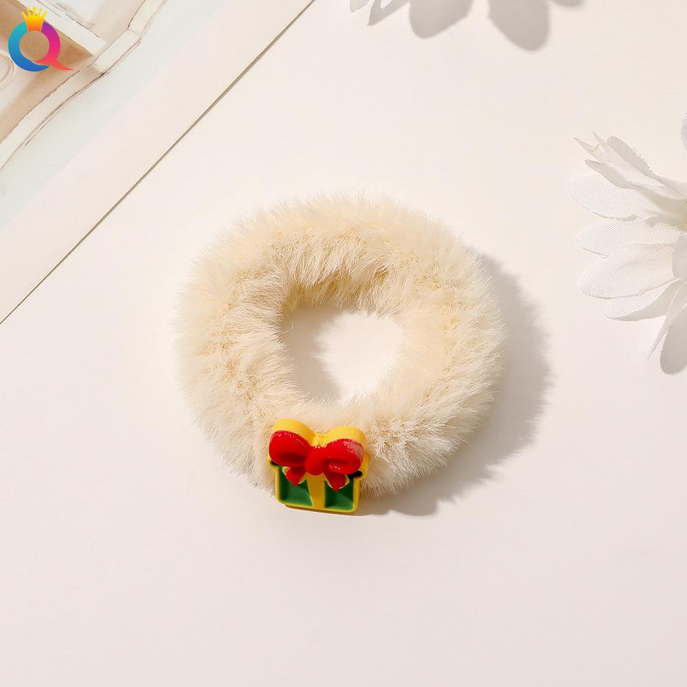 1 Pcs Christmas Headdress Plush Large Intestine Headband with High-end Feeling, Tied Hair Headband