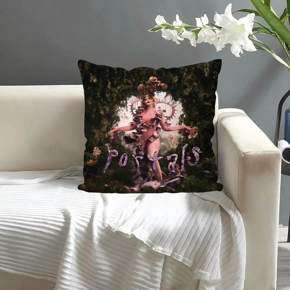 1 PZ Federa Cuscino Album Melanie Martinez Gioco Caldo Decorazione Divano Casa Stampa Double-sided Peluche Corto Carino Copricuscino
